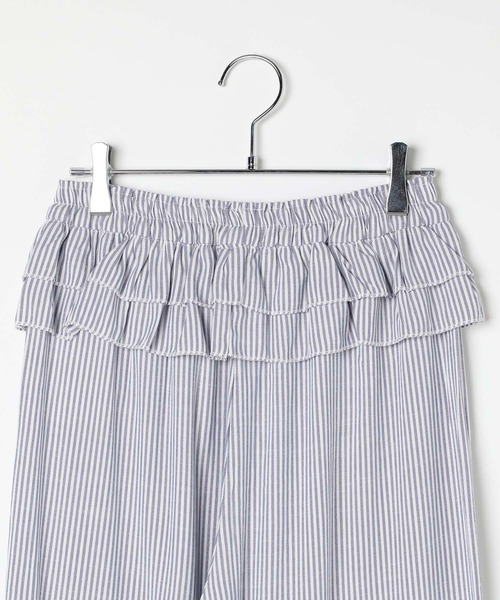3.3 Field Trip （3.3フィールドトリップ）の「3.3 Field Trip／ストライプフリルパンツ（その他パンツ・レディース・ブラック/ネイビー・FREE）」の7枚目の写真