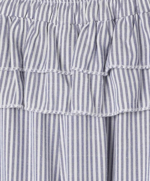 3.3 Field Trip （3.3フィールドトリップ）の「3.3 Field Trip／ストライプフリルパンツ（その他パンツ・レディース・ブラック/ネイビー・FREE）」の4枚目の写真