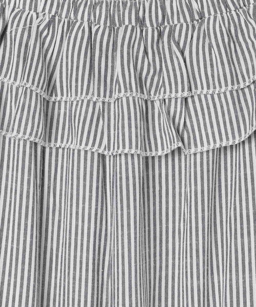 3.3 Field Trip （3.3フィールドトリップ）の「3.3 Field Trip／ストライプフリルパンツ（その他パンツ・レディース・ブラック/ネイビー・FREE）」の3枚目の写真