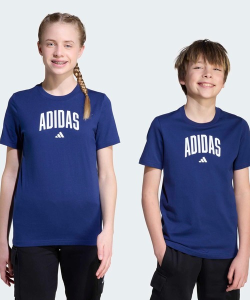 カレッジ グラフィック半袖Tシャツ キッズ / アディダス adidas