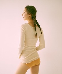 me.（ミードット）の「【 me. / ミードット 】merino washable wool ロングスリーブ　me-23308　HPI（Tシャツ/カットソー）」