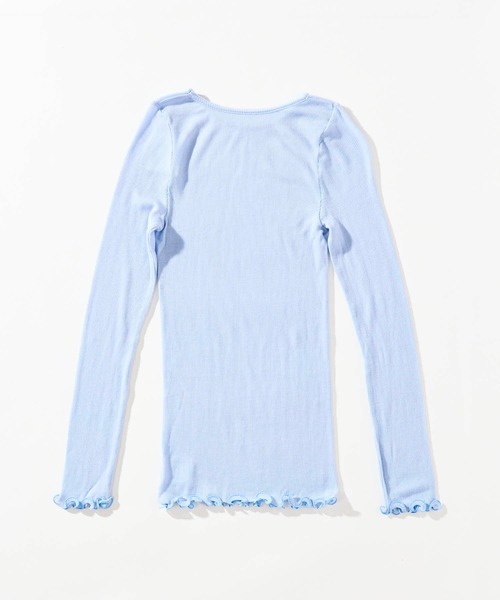 me.(ミードット)の「【 me. / ミードット 】merino washable wool ロングスリーブ me-23308 HPI(Tシャツ/カットソー・レディース・ダークグレー/イエロー/オフホワイト/グレイッシュベージュ/アイボリー/ライトブルー/ベージュ/チャコール・FREE)」の13枚目の写真