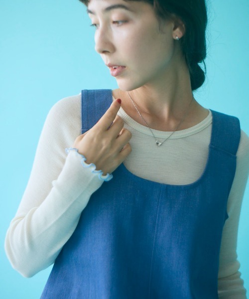 me.(ミードット)の「【 me. / ミードット 】merino washable wool ロングスリーブ me-23308 HPI(Tシャツ/カットソー・レディース・ダークグレー/イエロー/オフホワイト/グレイッシュベージュ/アイボリー/ライトブルー/ベージュ/チャコール・FREE)」の18枚目の写真