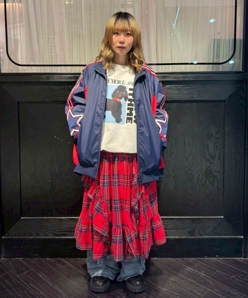 Candy Stripper(キャンディストリッパー)の「FRILL CHECK スカート(スカート・レディース・レッド/イエロー/ネイビー・FREE)」の6枚目の写真