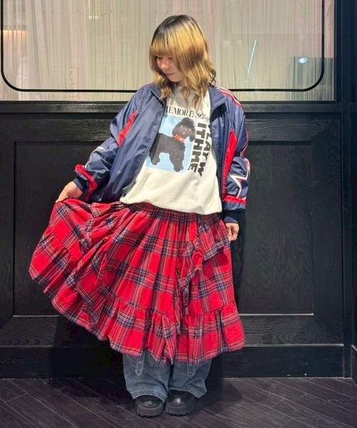 Candy Stripper(キャンディストリッパー)の「FRILL CHECK スカート(スカート・レディース・レッド/イエロー/ネイビー・FREE)」の7枚目の写真