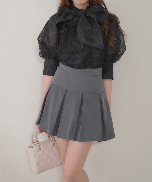 Ambre Neige(アンブルネージュ)の「2way big ribbon blouse / 2wayビッグリボンウラウス(シャツ/ブラウス・レディース・オフホワイト/ブラック/ラベンダー・FREE)」の17枚目の写真