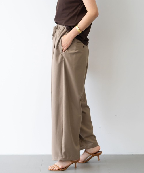 BARNYARDSTORM（バンヤードストーム）の「BARNYARDSTORM / タックコクーンイージーパンツ / ハンドウォッシャブル（その他パンツ・レディース・チャコールグレー/ベージュ・S/M）」の16枚目の写真