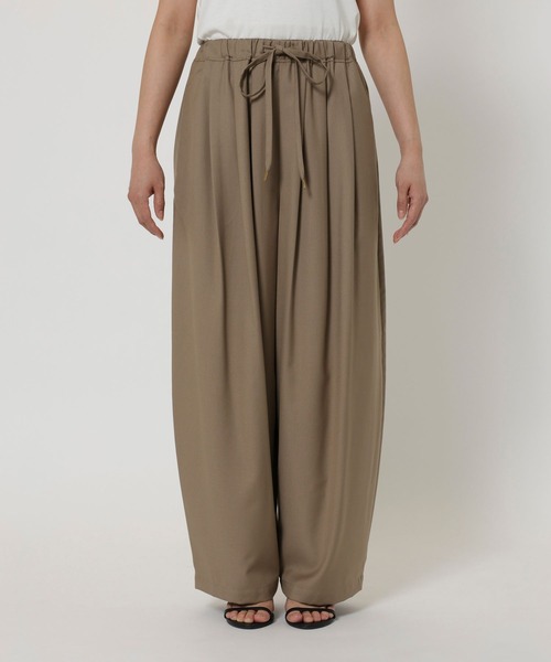 BARNYARDSTORM（バンヤードストーム）の「BARNYARDSTORM / タックコクーンイージーパンツ / ハンドウォッシャブル（その他パンツ・レディース・チャコールグレー/ベージュ・S/M）」の19枚目の写真