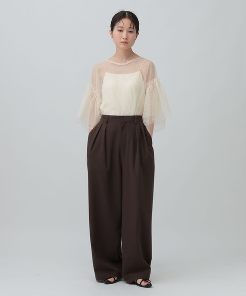 LEPSIM（レプシィム）の「2WAYチュールプルオーバー　493702（Tシャツ/カットソー・レディース・アイボリー/ブラック/グレー・FREE）」の8枚目の写真