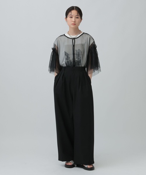 LEPSIM（レプシィム）の「2WAYチュールプルオーバー　493702（Tシャツ/カットソー・レディース・アイボリー/ブラック/グレー・FREE）」の13枚目の写真