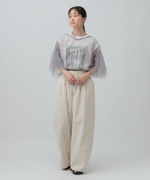 LEPSIM（レプシィム）の「2WAYチュールプルオーバー　493702（Tシャツ/カットソー・レディース・アイボリー/ブラック/グレー・FREE）」の19枚目の写真