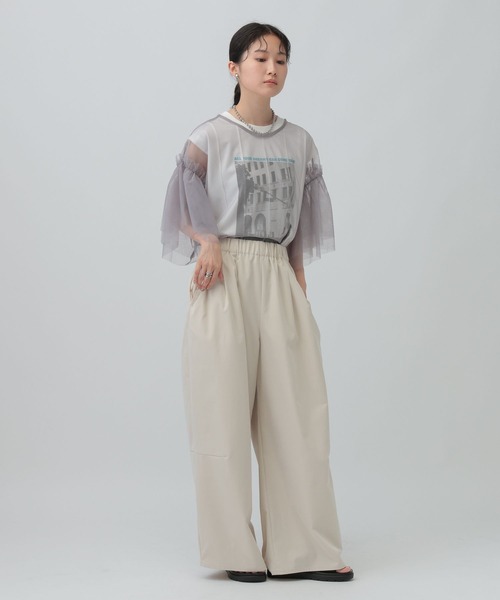 LEPSIM（レプシィム）の「2WAYチュールプルオーバー　493702（Tシャツ/カットソー・レディース・アイボリー/ブラック/グレー・FREE）」の21枚目の写真