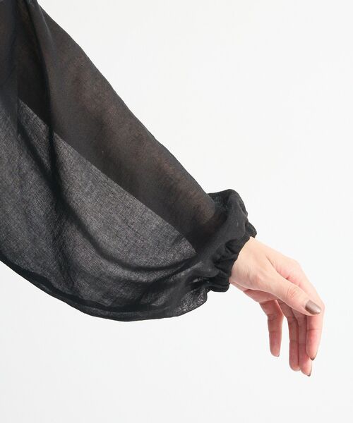 Green　Parks（グリーンパークス）の「イージーケアシアーボイルシャツブルゾン（ブルゾン・レディース・ベージュ/ブラック/グレー・FREE）」の13枚目の写真