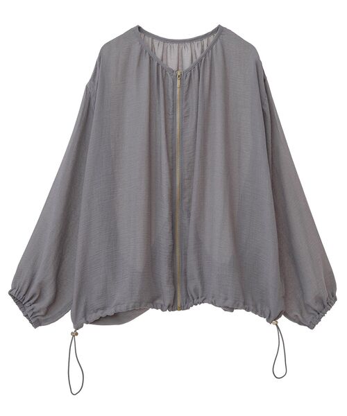 Green　Parks（グリーンパークス）の「イージーケアシアーボイルシャツブルゾン（ブルゾン・レディース・ベージュ/ブラック/グレー・FREE）」の17枚目の写真