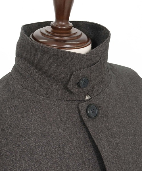 CALL&RESPONSE（コールアンドレスポンス）の「mj10887-ステンカラーコート-メランジツイル（ステンカラーコート・メンズ・ブラウン/チャコール・2/4/5）」の21枚目の写真