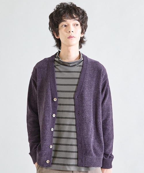 UNION STATION（ユニオンステーション）の「ルーズフィットモールニットカーディガン（カーディガン/ボレロ・メンズ・ブラック/グレー/ブルー/パープル/レッド系その他/カーキ・M/L）」の5枚目の写真