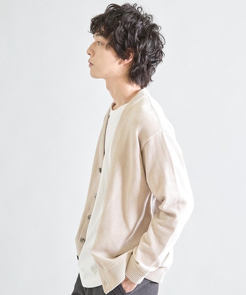 UNION STATION（ユニオンステーション）の「ルーズフィットモールニットカーディガン（カーディガン/ボレロ・メンズ・ブラック/グレー/ブルー/パープル/レッド系その他/カーキ・M/L）」の8枚目の写真