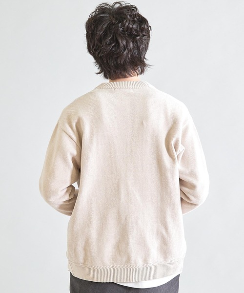 UNION STATION（ユニオンステーション）の「ルーズフィットモールニットカーディガン（カーディガン/ボレロ・メンズ・ブラック/グレー/ブルー/パープル/レッド系その他/カーキ・M/L）」の9枚目の写真