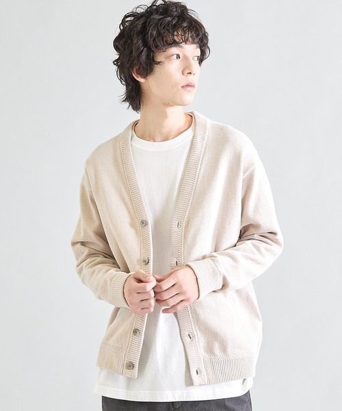 UNION STATION（ユニオンステーション）の「ルーズフィットモールニットカーディガン（カーディガン/ボレロ・メンズ・ブラック/グレー/ブルー/パープル/レッド系その他/カーキ・M/L）」の7枚目の写真