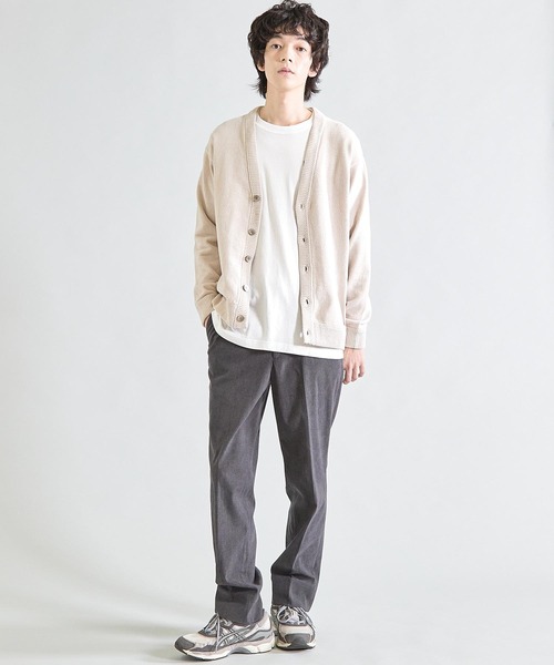 UNION STATION（ユニオンステーション）の「ルーズフィットモールニットカーディガン（カーディガン/ボレロ・メンズ・ブラック/グレー/ブルー/パープル/レッド系その他/カーキ・M/L）」の10枚目の写真