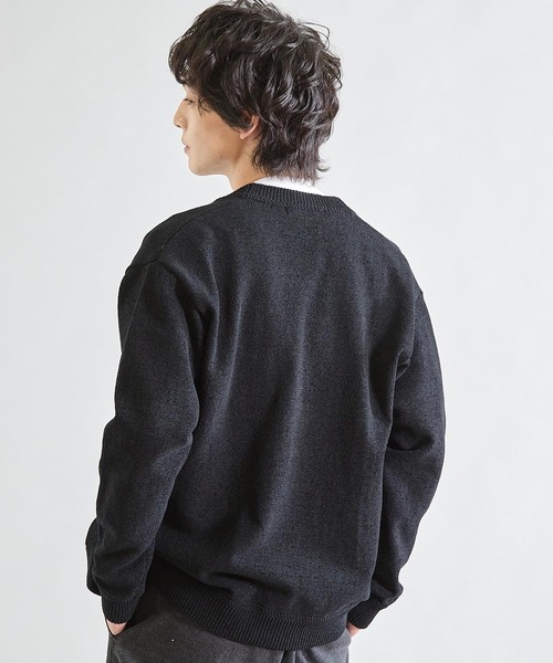 UNION STATION（ユニオンステーション）の「ルーズフィットモールニットカーディガン（カーディガン/ボレロ・メンズ・ブラック/グレー/ブルー/パープル/レッド系その他/カーキ・M/L）」の13枚目の写真