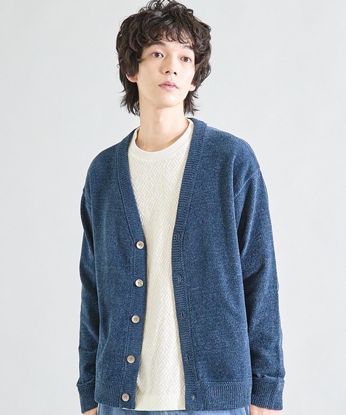 UNION STATION（ユニオンステーション）の「ルーズフィットモールニットカーディガン（カーディガン/ボレロ・メンズ・ブラック/グレー/ブルー/パープル/レッド系その他/カーキ・M/L）」の21枚目の写真