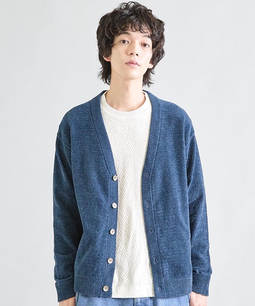 UNION STATION（ユニオンステーション）の「ルーズフィットモールニットカーディガン（カーディガン/ボレロ・メンズ・ブラック/グレー/ブルー/パープル/レッド系その他/カーキ・M/L）」の22枚目の写真