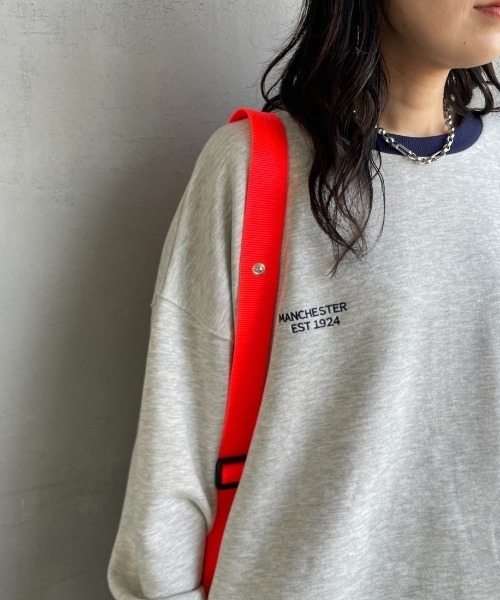 UMBRO（アンブロ）の「[UMBRO/アンブロ] 別注 ワンポイント刺繍ロゴ クルーネックスウェット【追加】（スウェット・レディース・ネイビー/ブラウン/グレー・S/XL/M/L）」の17枚目の写真