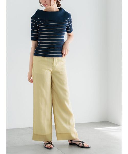 Te chichi(テチチ)の「シアーワイドパンツ(その他パンツ・レディース・グリーン/ブラック・F)」の19枚目の写真