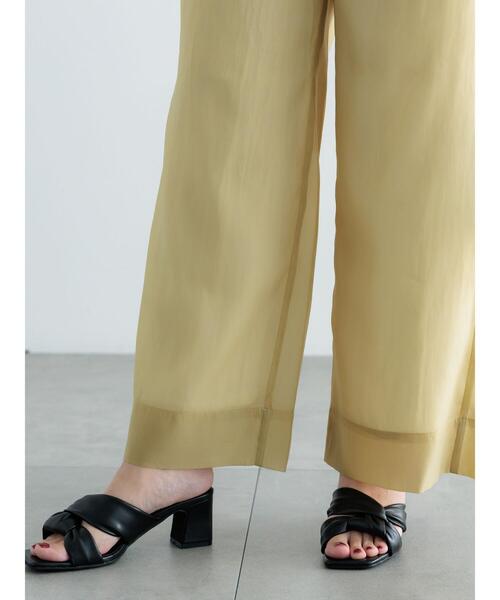 Te chichi(テチチ)の「シアーワイドパンツ(その他パンツ・レディース・グリーン/ブラック・F)」の14枚目の写真