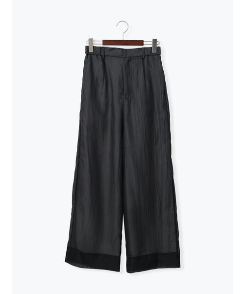 Te chichi(テチチ)の「シアーワイドパンツ(その他パンツ・レディース・グリーン/ブラック・F)」の10枚目の写真