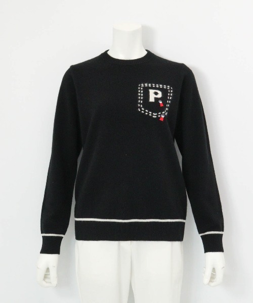Picone CLUB(ピッコーネクラブ)の「カシミヤ100%ラインニット(ニット/セーター・レディース・ライトグリーン/ベージュ/ブラック/グレー・S/M)」の5枚目の写真