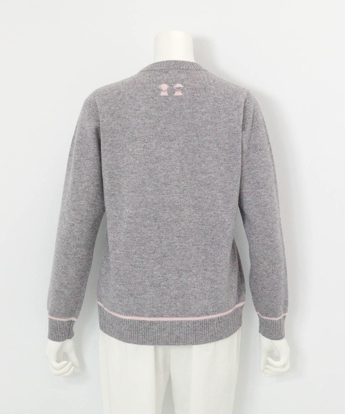 Picone CLUB(ピッコーネクラブ)の「カシミヤ100%ラインニット(ニット/セーター・レディース・ライトグリーン/ベージュ/ブラック/グレー・S/M)」の12枚目の写真
