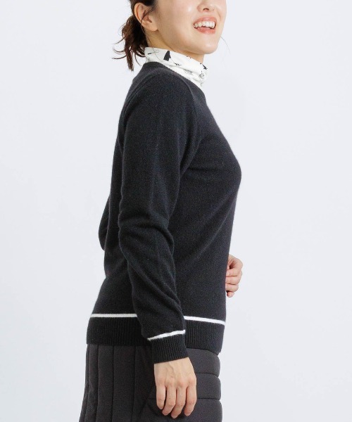 Picone CLUB(ピッコーネクラブ)の「カシミヤ100%ラインニット(ニット/セーター・レディース・ライトグリーン/ベージュ/ブラック/グレー・S/M)」の17枚目の写真