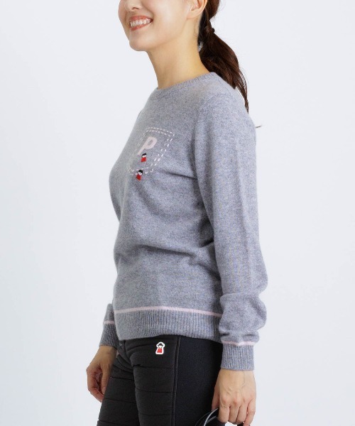 Picone CLUB(ピッコーネクラブ)の「カシミヤ100%ラインニット(ニット/セーター・レディース・ライトグリーン/ベージュ/ブラック/グレー・S/M)」の22枚目の写真