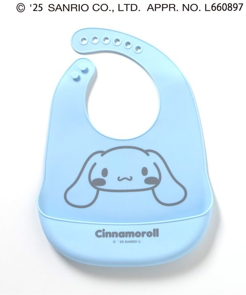 sanrio（サンリオ）の「サンリオキャラクターズ/シリコンビブ（マグ/哺乳瓶/お食事グッズ・キッズ・グリーン/ブラック/サックスブルー・90）」の11枚目の写真