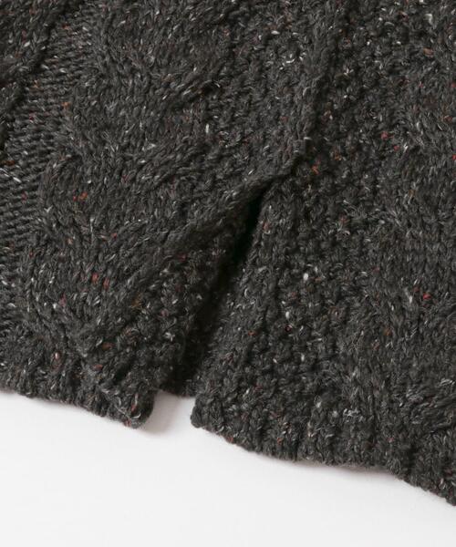 EKAL（エカル）の「ウール混ネップベスト（ニット/セーター・レディース・ベージュ/チャコールグレー・ONE）」の18枚目の写真
