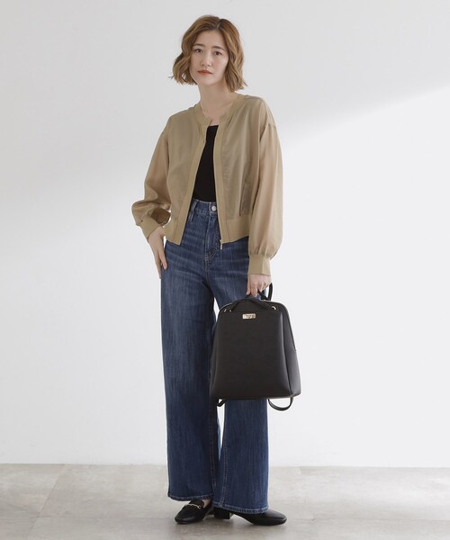 grove(グローブ)の「ヒネリポケット2WAYリュック(バックパック/リュック・レディース・ブラック/ブラウン系/ライトベージュ/ブラック系7・00)」の6枚目の写真