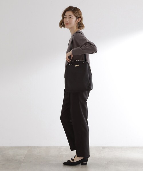 grove(グローブ)の「ヒネリポケット2WAYリュック(バックパック/リュック・レディース・ブラック/ブラウン系/ライトベージュ/ブラック系7・00)」の12枚目の写真