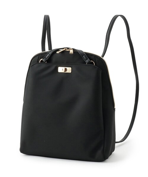 grove(グローブ)の「ヒネリポケット2WAYリュック(バックパック/リュック・レディース・ブラック/ブラウン系/ライトベージュ/ブラック系7・00)」の16枚目の写真