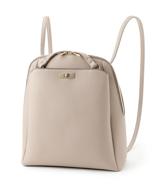 grove(グローブ)の「ヒネリポケット2WAYリュック(バックパック/リュック・レディース・ブラック/ブラウン系/ライトベージュ/ブラック系7・00)」の17枚目の写真