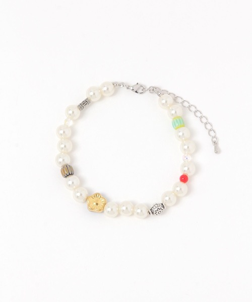 BAYFLOW（ベイフロー）の「パールブレスレット（ブレスレット・メンズ・ブルー/その他・FREE）」の2枚目の写真