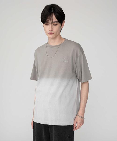 BROWNY（ブラウニー）の「BROWNY/グラデーションワンポイントT（Tシャツ/カットソー・メンズ・グレー系その他/ブラック系その他/ブラウン系その他・MEDIUM/LARGE）」の3枚目の写真