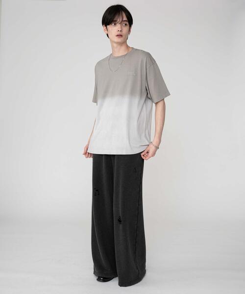 BROWNY（ブラウニー）の「BROWNY/グラデーションワンポイントT（Tシャツ/カットソー・メンズ・グレー系その他/ブラック系その他/ブラウン系その他・MEDIUM/LARGE）」の11枚目の写真