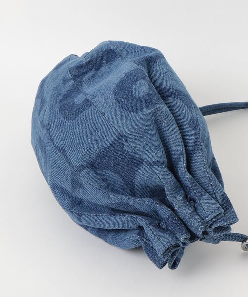 marimekko(マリメッコ)の「Unikko / Karla Denim shoulder bag(ショルダーバッグ・レディース・ネイビー/ライトグレー・FREE)」の9枚目の写真