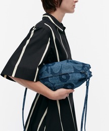 marimekko(}bR)Unikko / Karla  Denim shoulder  bag(V_[obO)