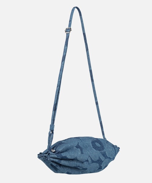 marimekko(マリメッコ)の「Unikko / Karla Denim shoulder bag(ショルダーバッグ・レディース・ネイビー/ライトグレー・FREE)」の5枚目の写真
