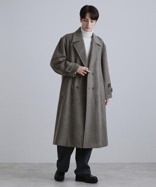 tk.TAKEO KIKUCHI（ティーケータケオキクチ）の「ダブルオーバーチェスターコート（チェスターコート・メンズ・チャコール/ブラック/ブラウン系その他・03/04/01/02）」の21枚目の写真