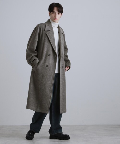 tk.TAKEO KIKUCHI（ティーケータケオキクチ）の「ダブルオーバーチェスターコート（チェスターコート・メンズ・チャコール/ブラック/ブラウン系その他・03/04/01/02）」の22枚目の写真