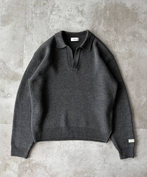 セール】【FFEIN（フェイン）】ネーム付きスキッパーニット / ニット